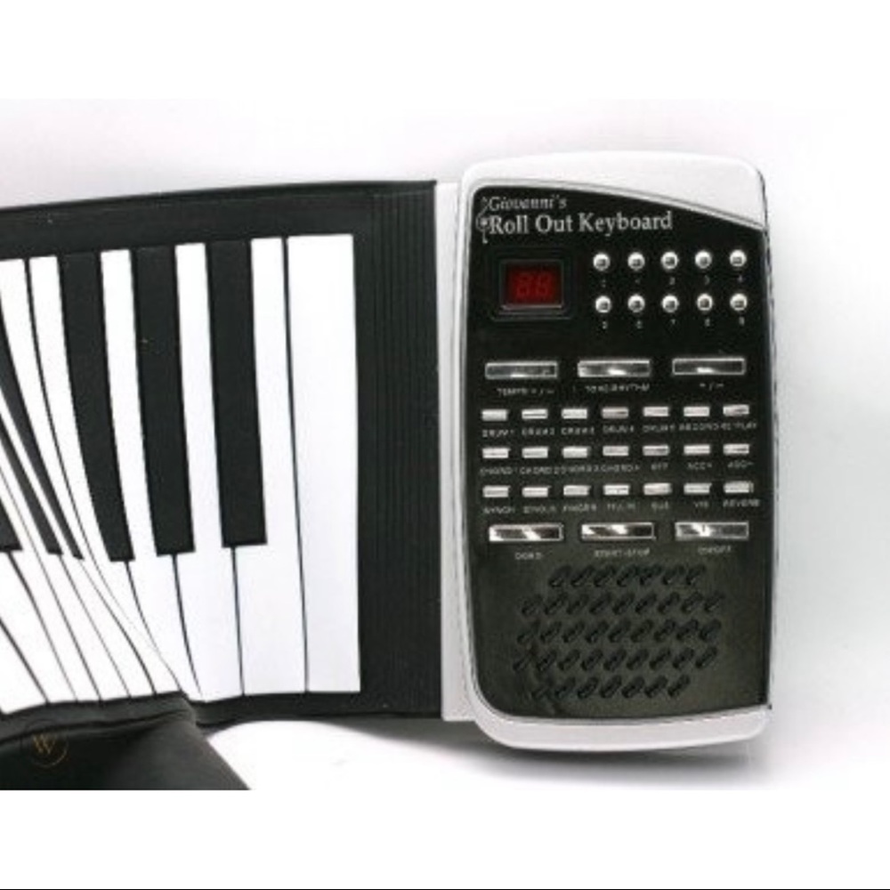 Giovanni Roll Out Keyboard Silver & Black 48K